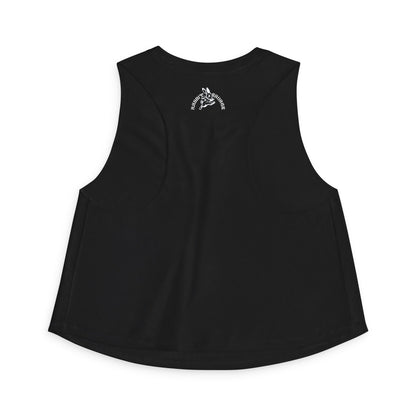 Sexy Neon Graphic Crop Top - Women's Retro Vibe Muscle Tank