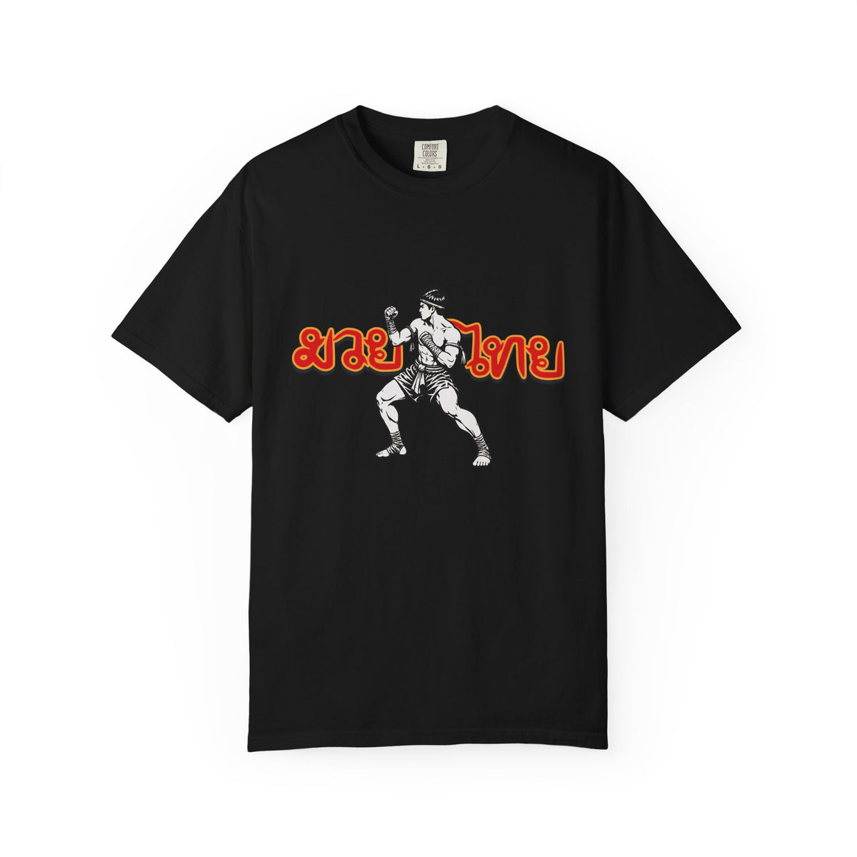 Muay Thai Fighter T-Shirt — Retro Thai Boxing Graphic