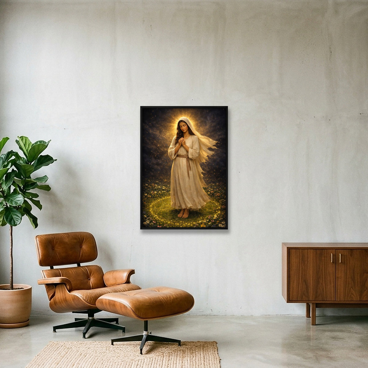 The Ray of Hope — 70×100cm, 28×39" Black Frame