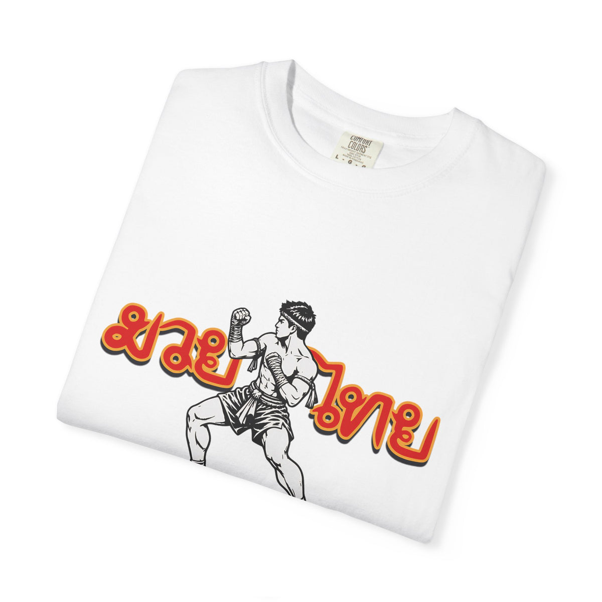 Muay Thai Fighter T-Shirt — Retro Thai Boxing Graphic