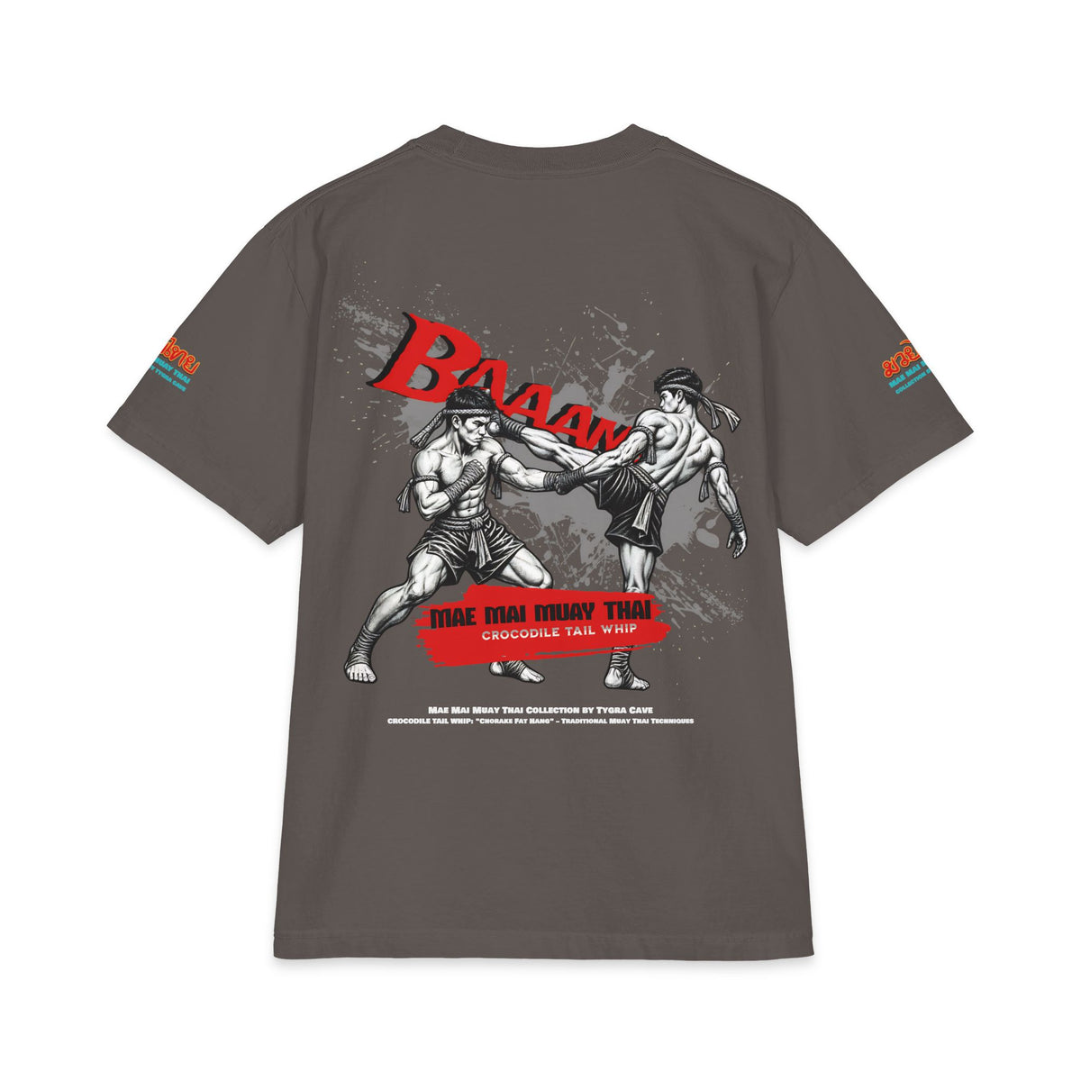 [Limited Edition] Tygra Cave - Crocodile Tail Whip "Chorake Fat Hang" Heavyweight Muay Thai T-Shir