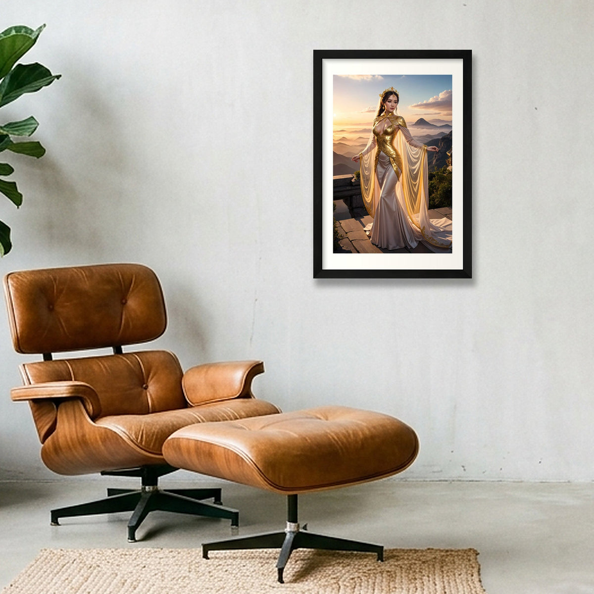 Majesty in Gold — 30×45cm, 12×18" Black Frame