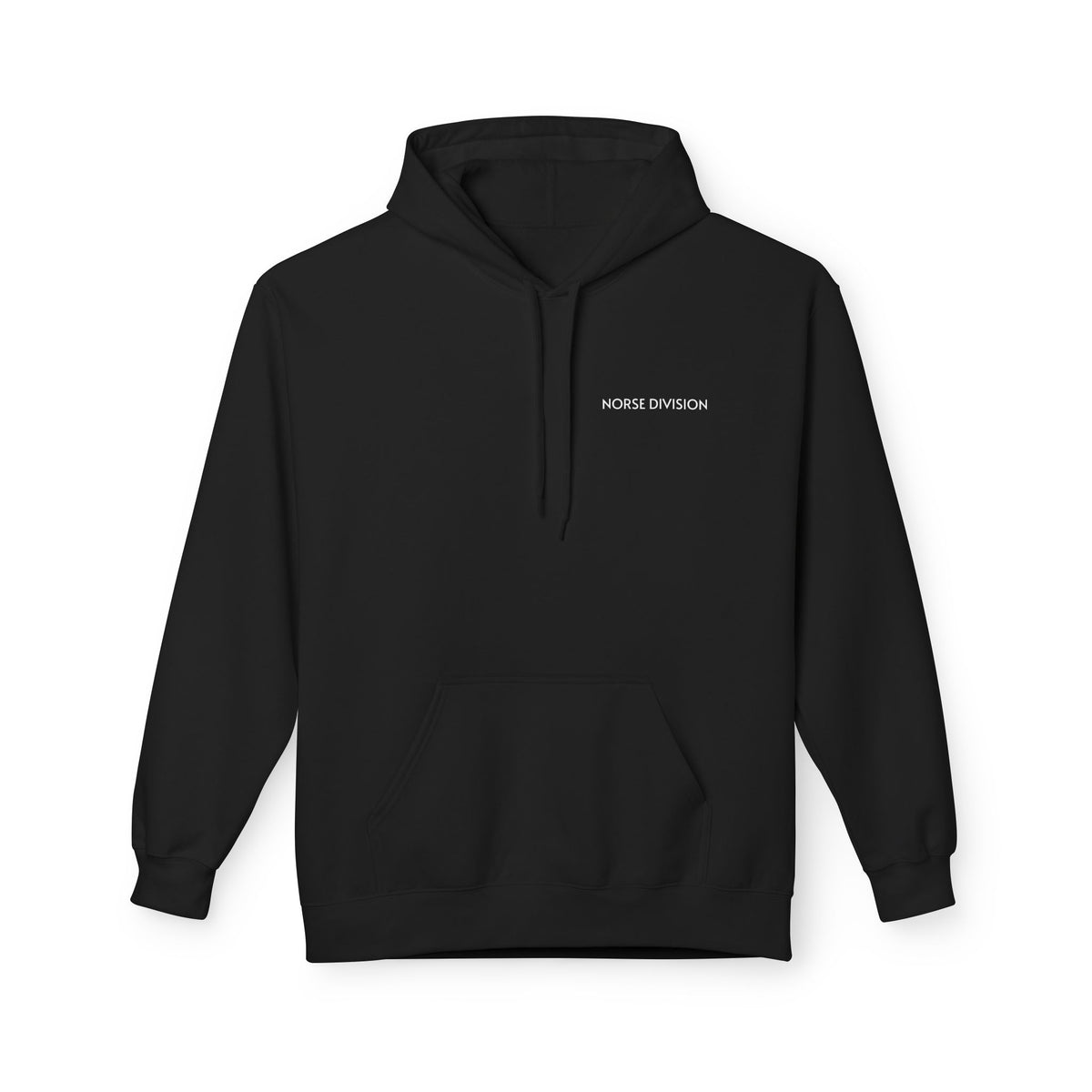 Viking Shield & Sword Hoodie — "Live Without Fear" Nordic Warrior Graphic