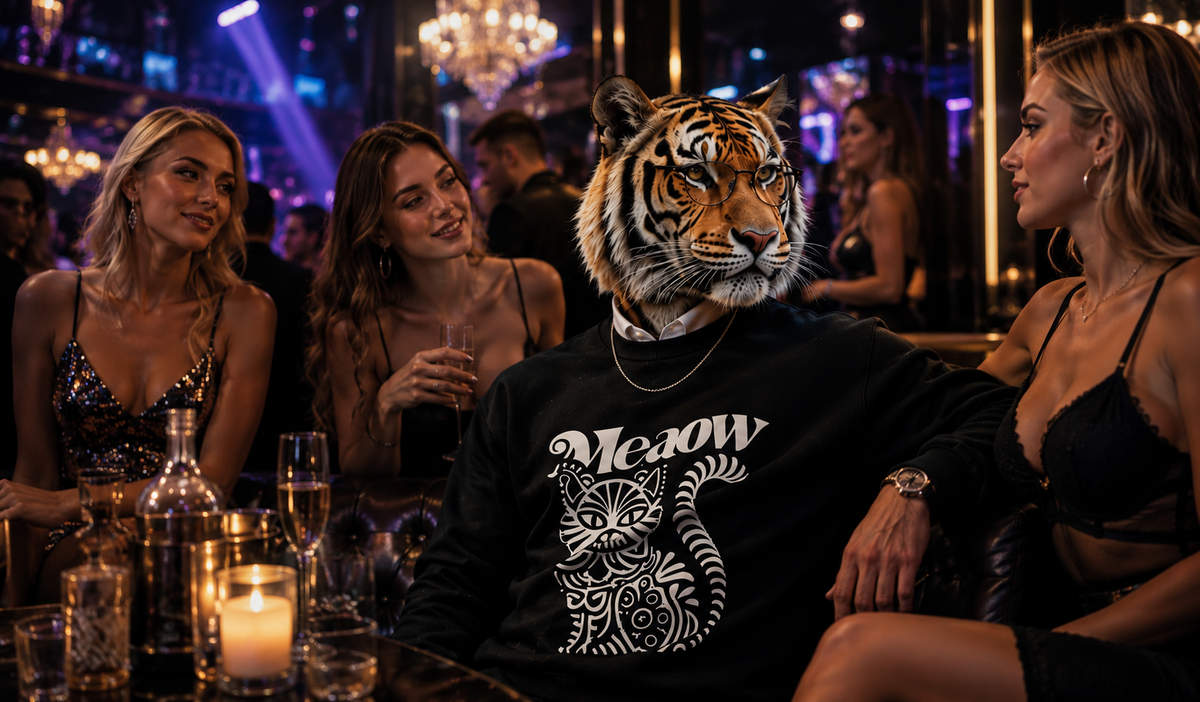 Meaow weatshirt by Rabbit Savage