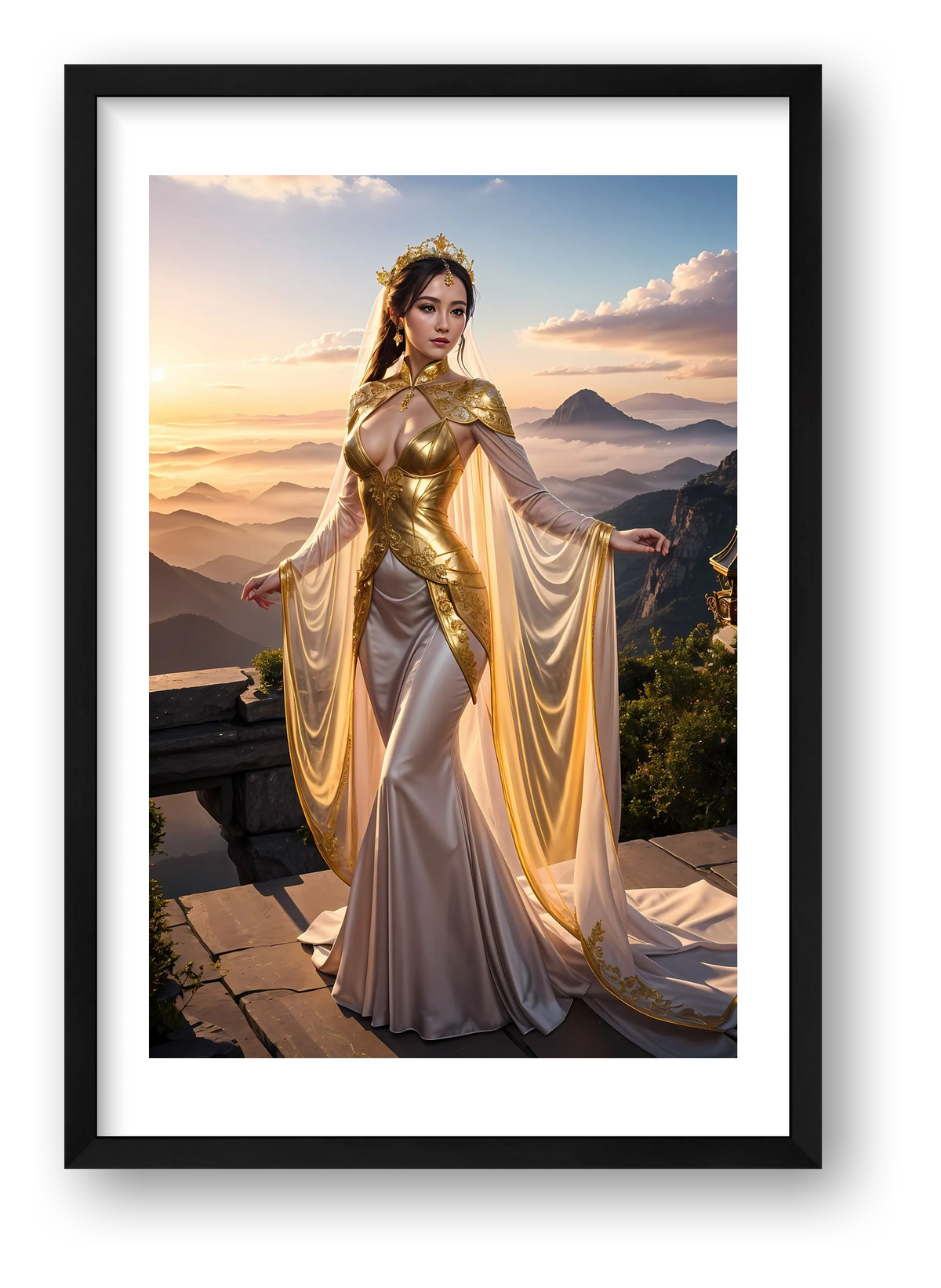 Majesty in Gold — framed